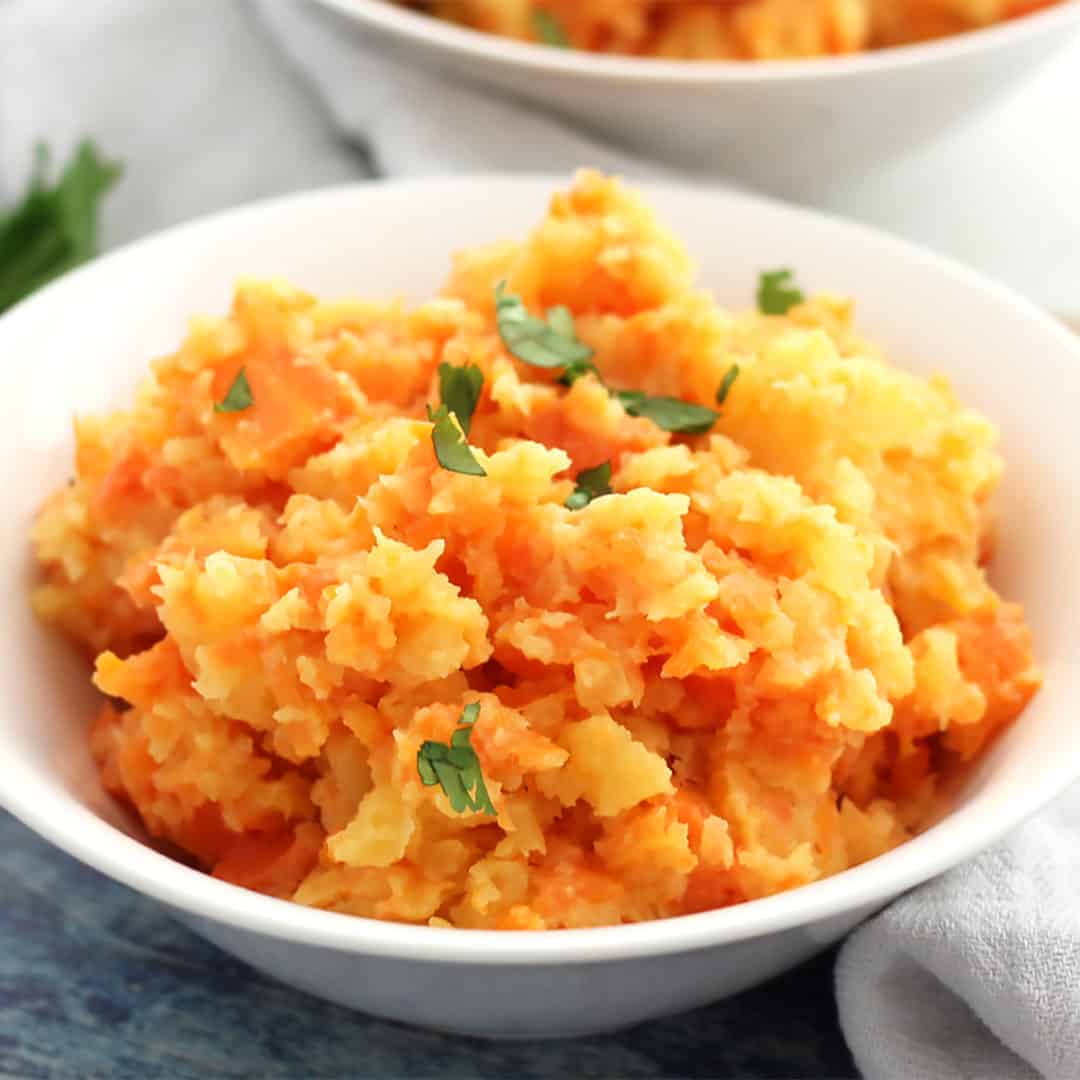 Carrot and Rutabaga Mash (Carrot and Swede Mash) Bite On The Side