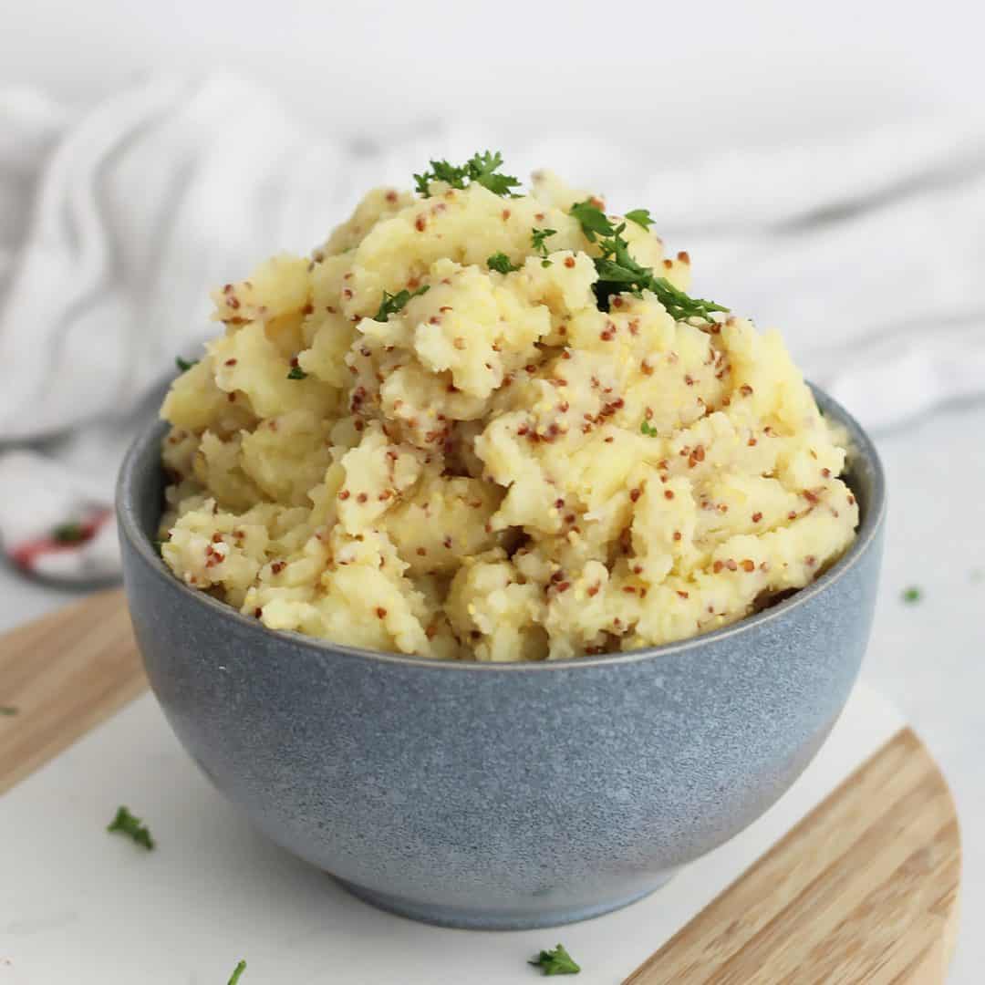 Wholegrain Mustard Mashed Potatoes Bite On The Side