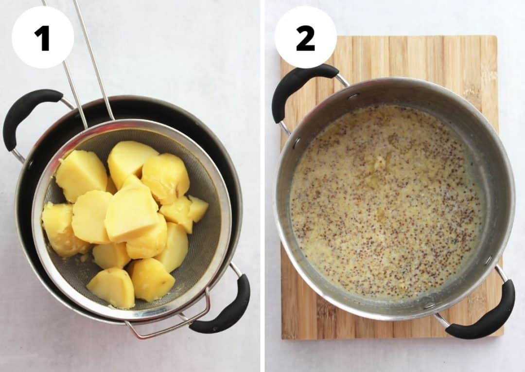 Wholegrain Mustard Mashed Potatoes Bite On The Side