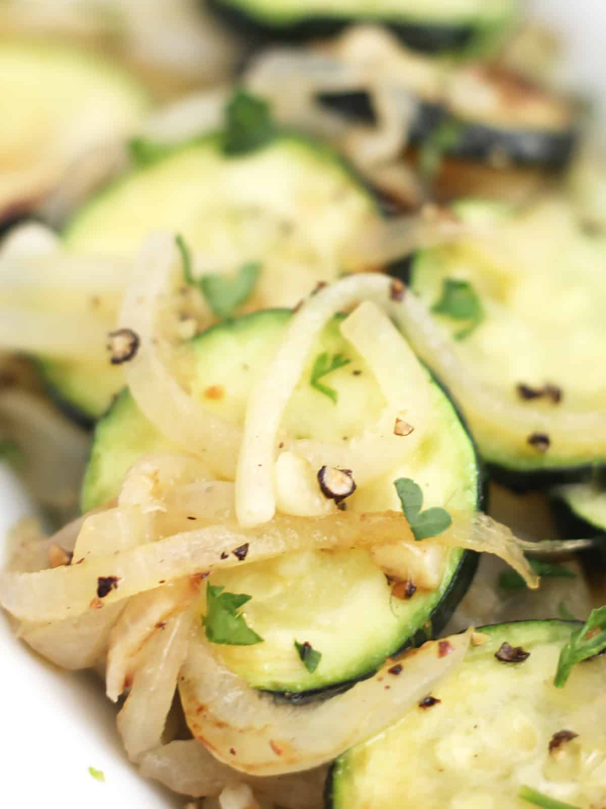 Sautéed Zucchini and Onions Bite On The Side