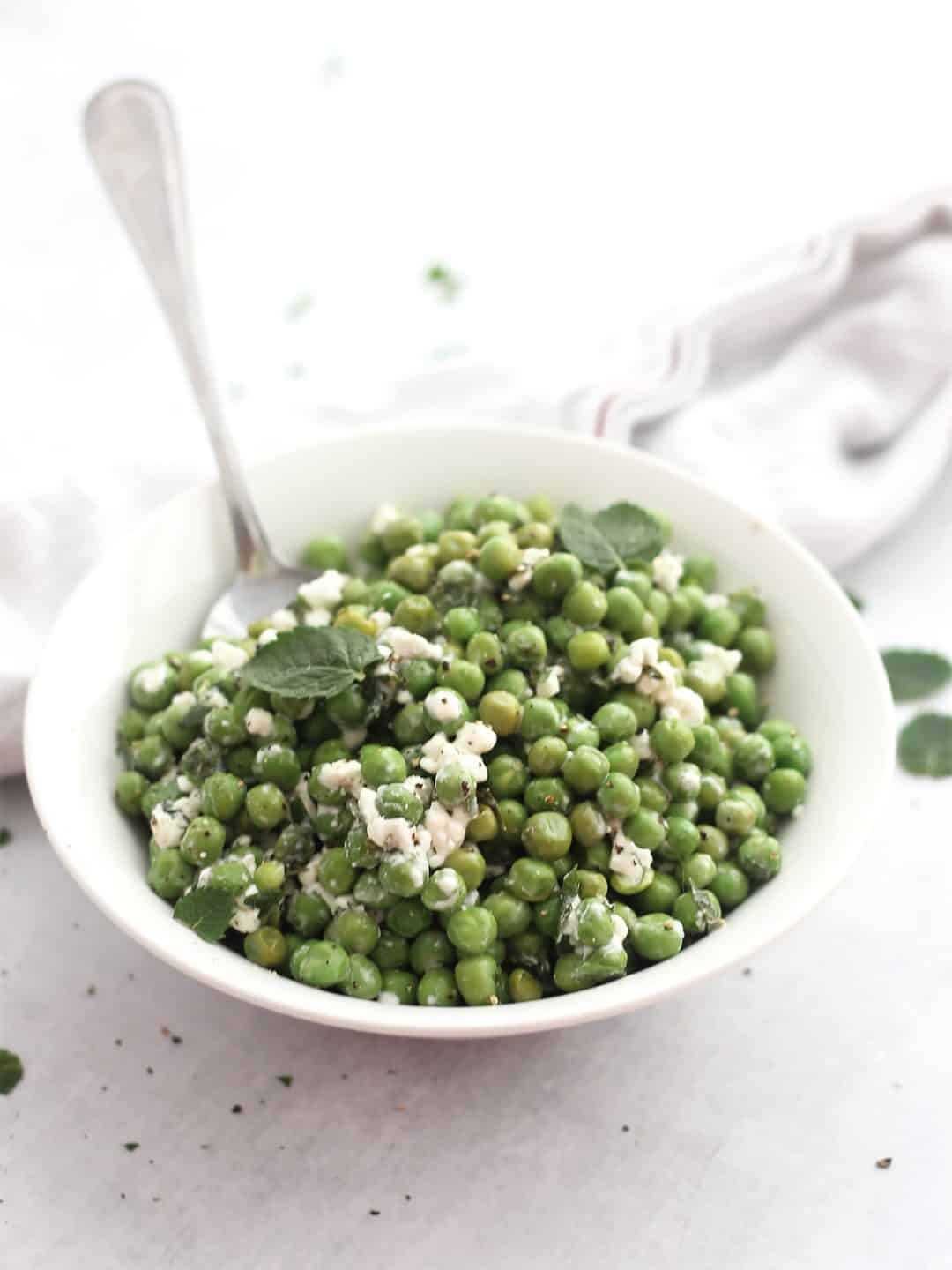 Pea Mint and Feta Salad Bite On The Side