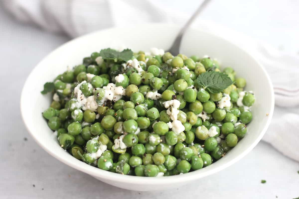 Pea Mint and Feta Salad Bite On The Side