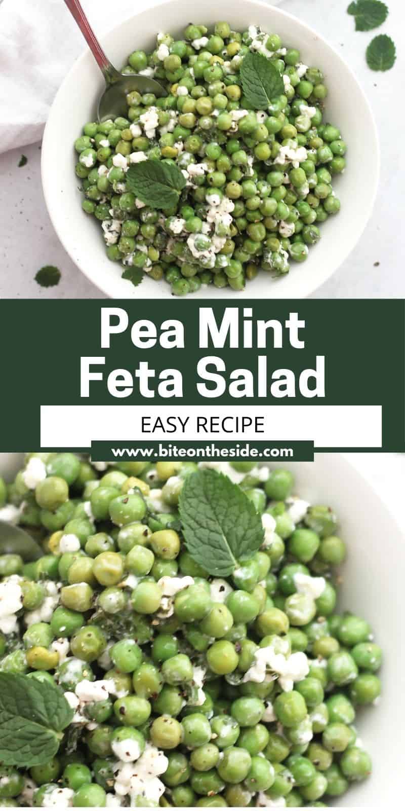 Pea Mint and Feta Salad Bite On The Side