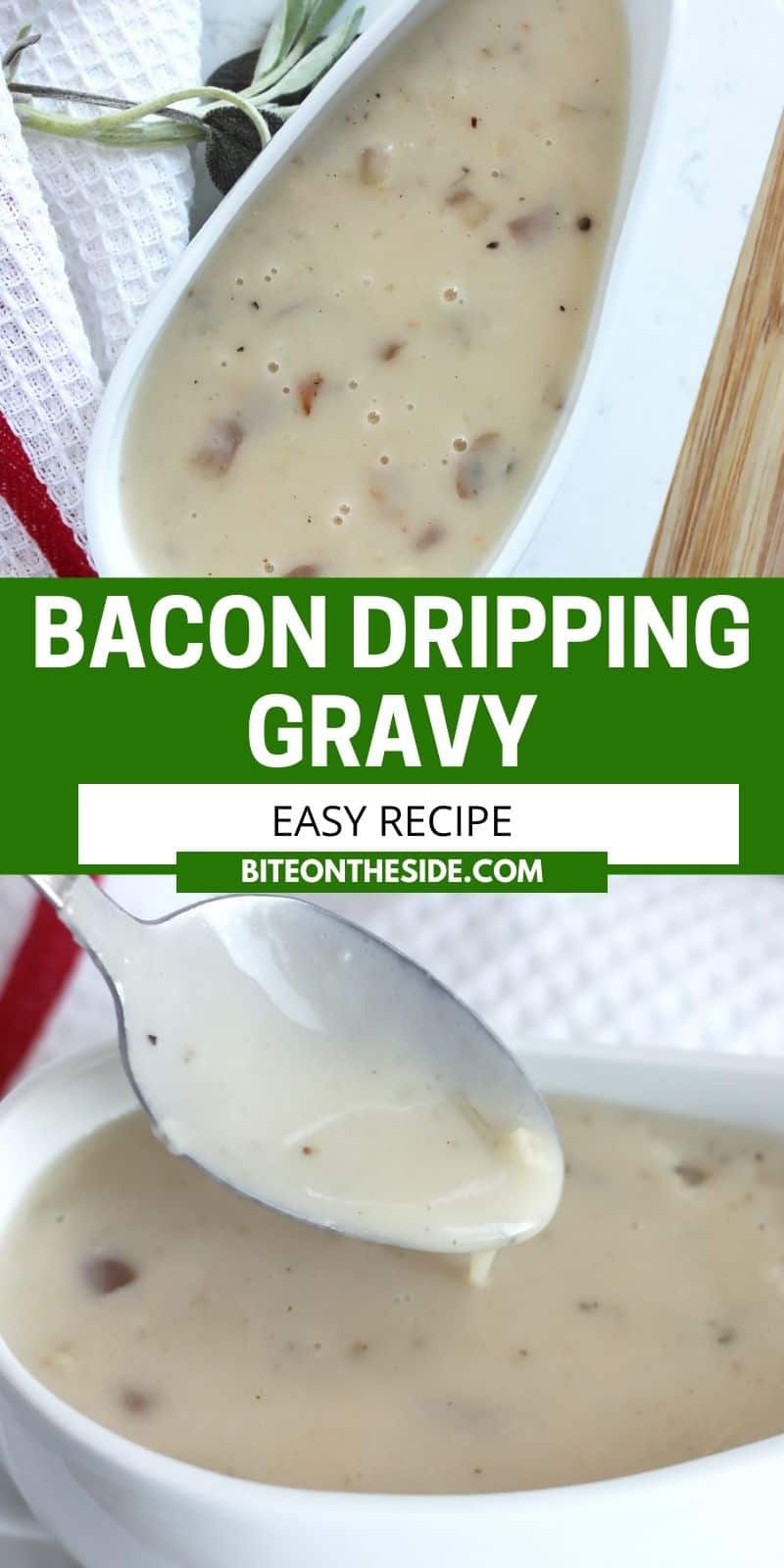 Bacon Dripping Gravy Recipe Bite On The Side