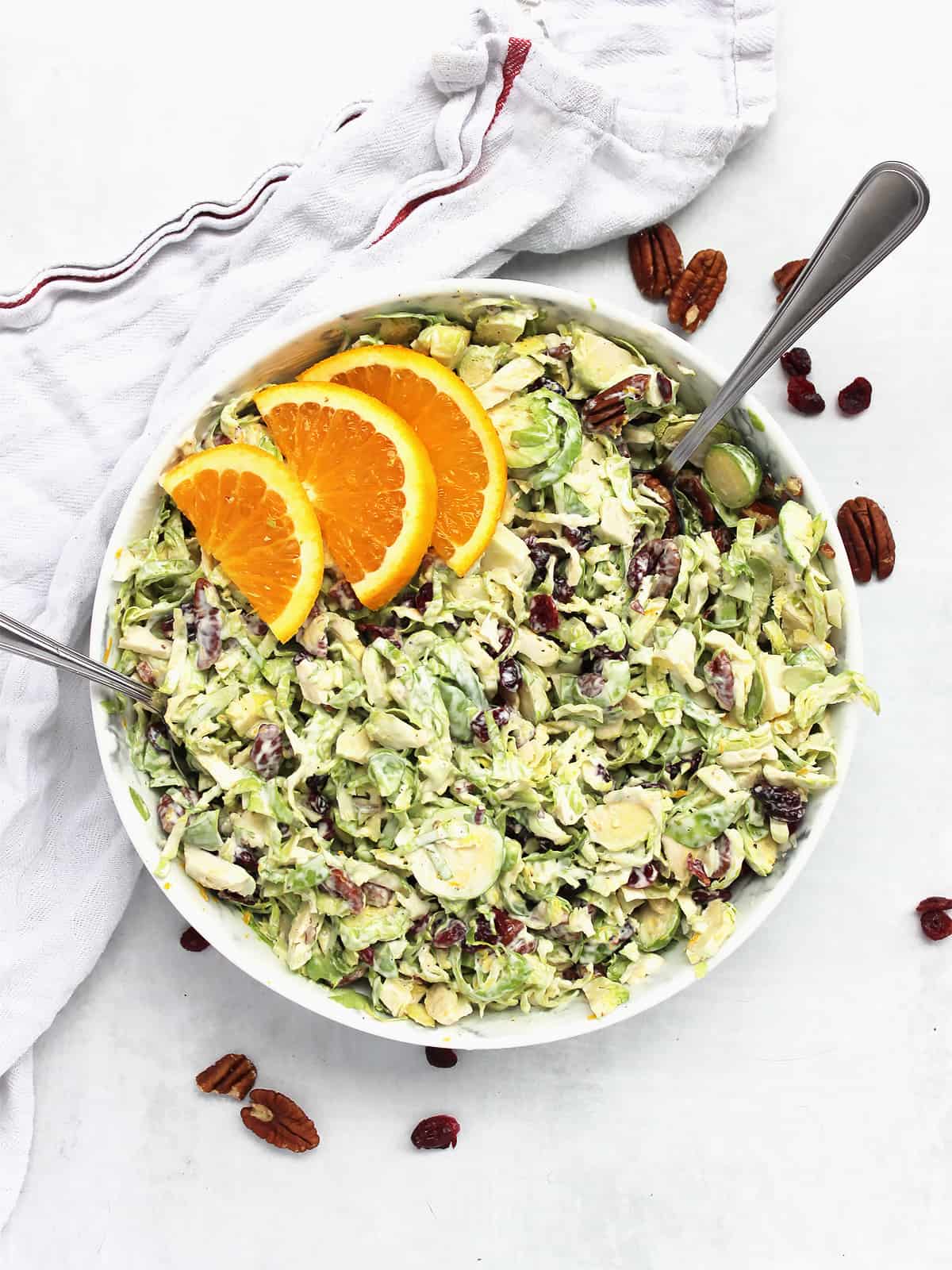 Creamy Brussels Sprout Slaw