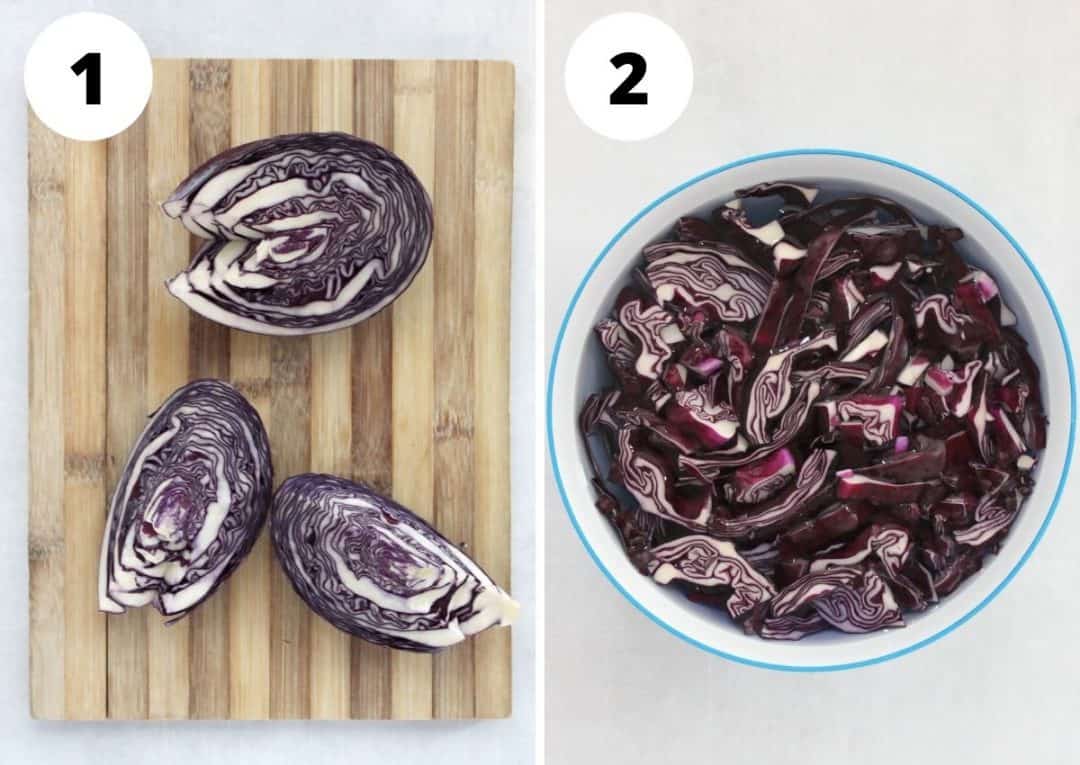 Braised Red Cabbage with Apples and Balsamic - Bite On The Side