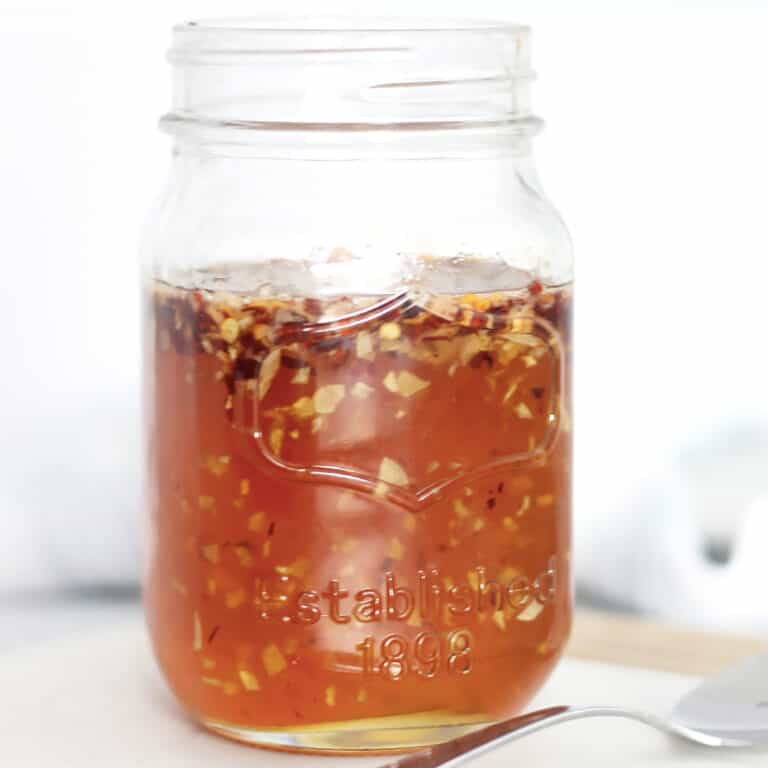Spicy Hot Honey Sauce Recipe (Garlic and Chili Infused Honey) - Bite On ...