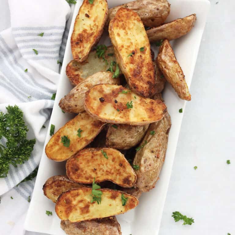 Air Fryer Fingerling Potatoes Bite On The Side