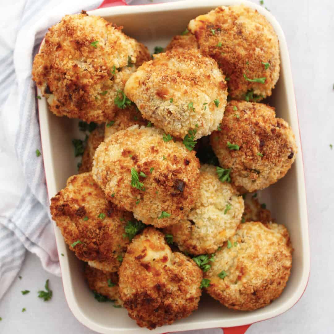 Air Fryer Mashed Potato Balls Bite On The Side