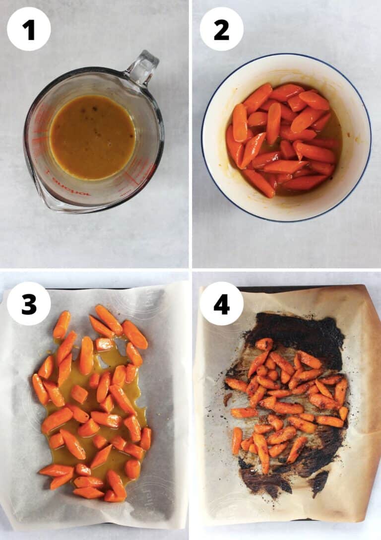 Maple Dijon Mustard Roasted Carrots Bite On The Side
