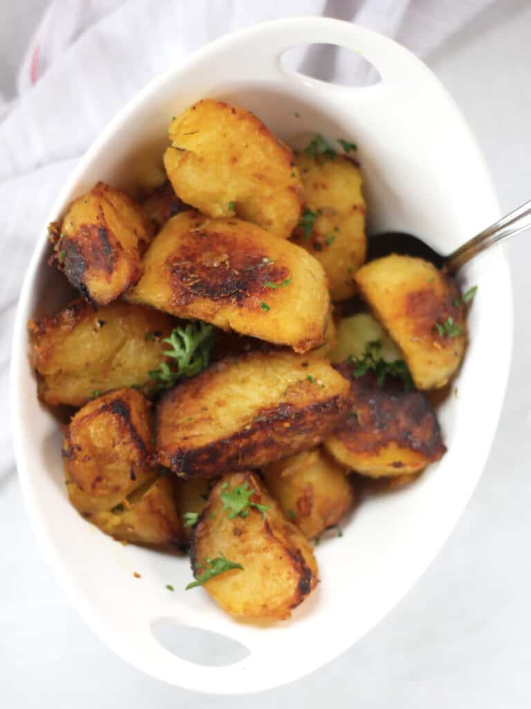 Honey Mustard Roasted Potatoes Bite On The Side