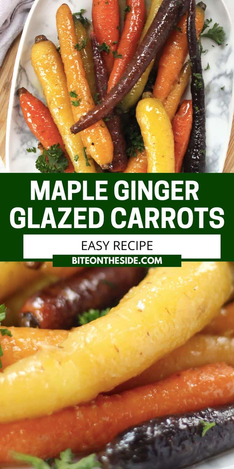 Maple Ginger Glazed Carrots Bite On The Side