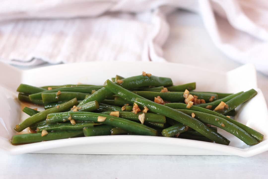 Sautéed Green Beans with Balsamic Vinegar and Garlic Bite On The Side