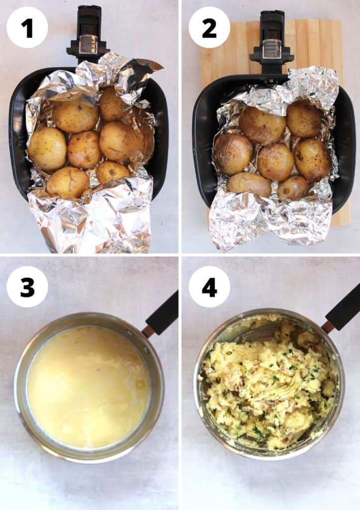 Air Fryer Mashed Potatoes Bite On The Side