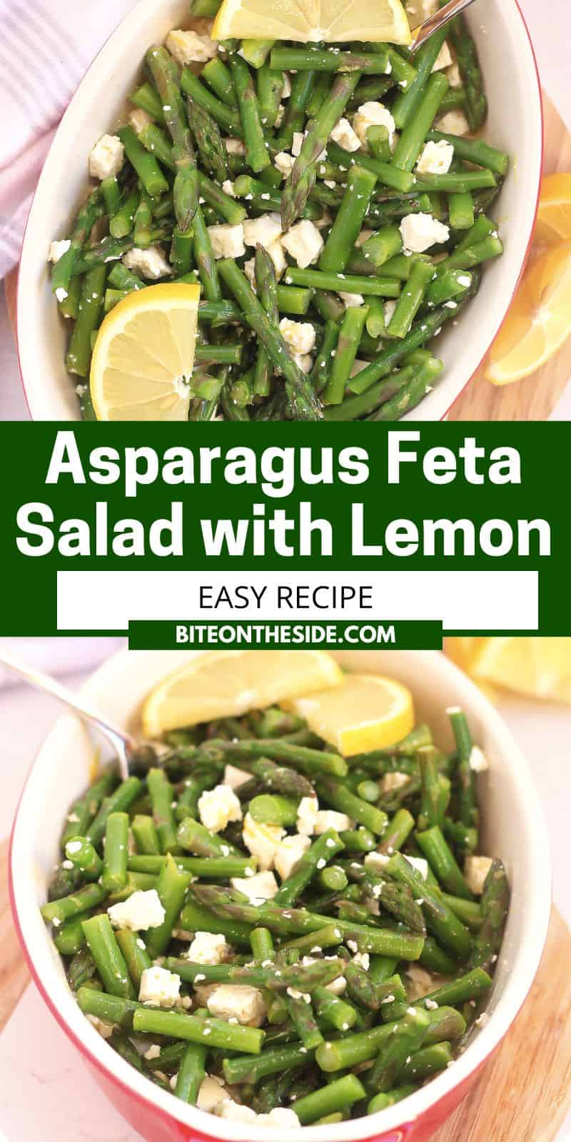 Cold Asparagus and Feta Salad with Lemon Dressing Bite On The Side