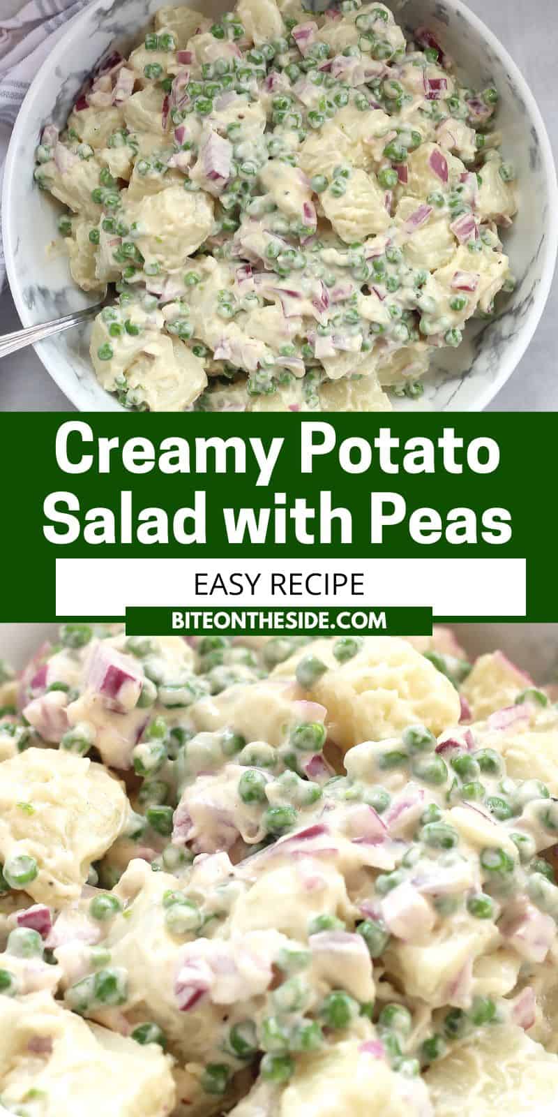 Creamy Potato Salad with Peas Bite On The Side