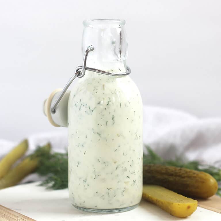 Creamy Dill Pickle Salad Dressing Bite On The Side