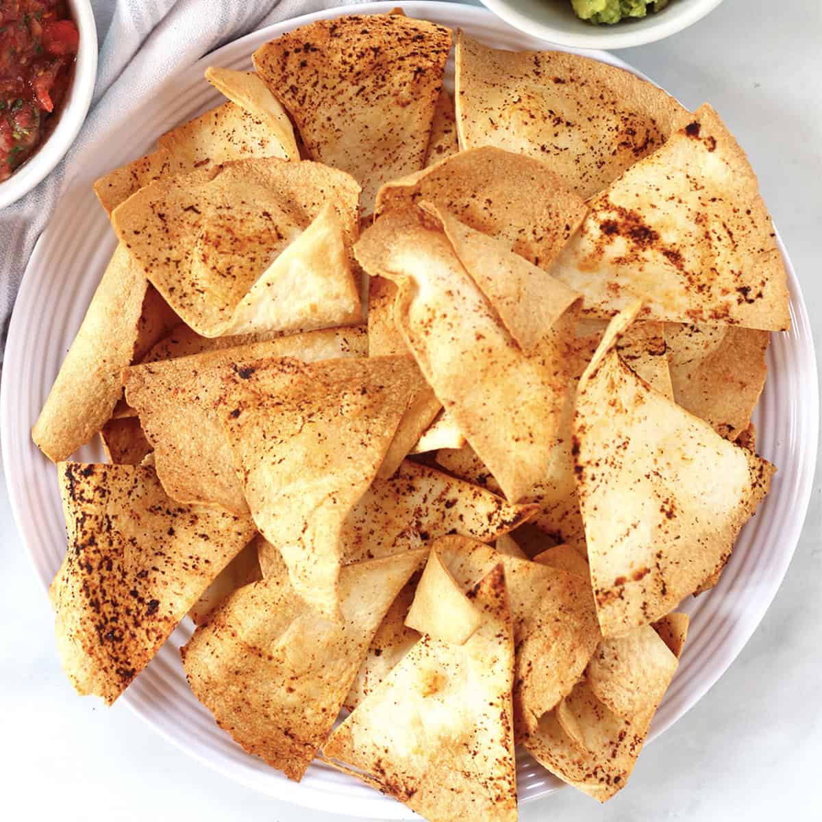 Air Fryer Tortilla Chips (Lime)
