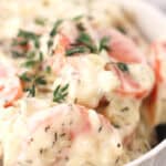 Sliced carrots in cream.